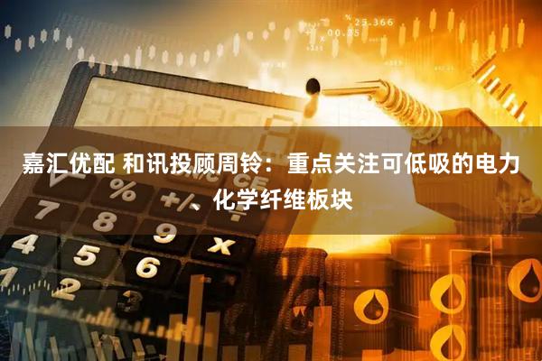 嘉汇优配 和讯投顾周铃：重点关注可低吸的电力、化学纤维板块